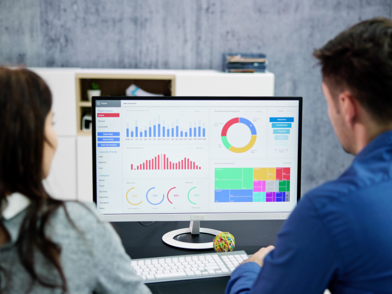 Real-time RCM financial dashboard showing medical practice revenue analytics